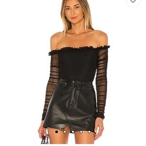 NBD Mazzy Bodysuit in Black